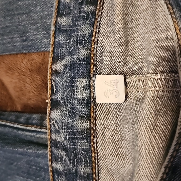 Vintage Silvertab Distressed Mens Blue Jeans - Picture 9 of 11